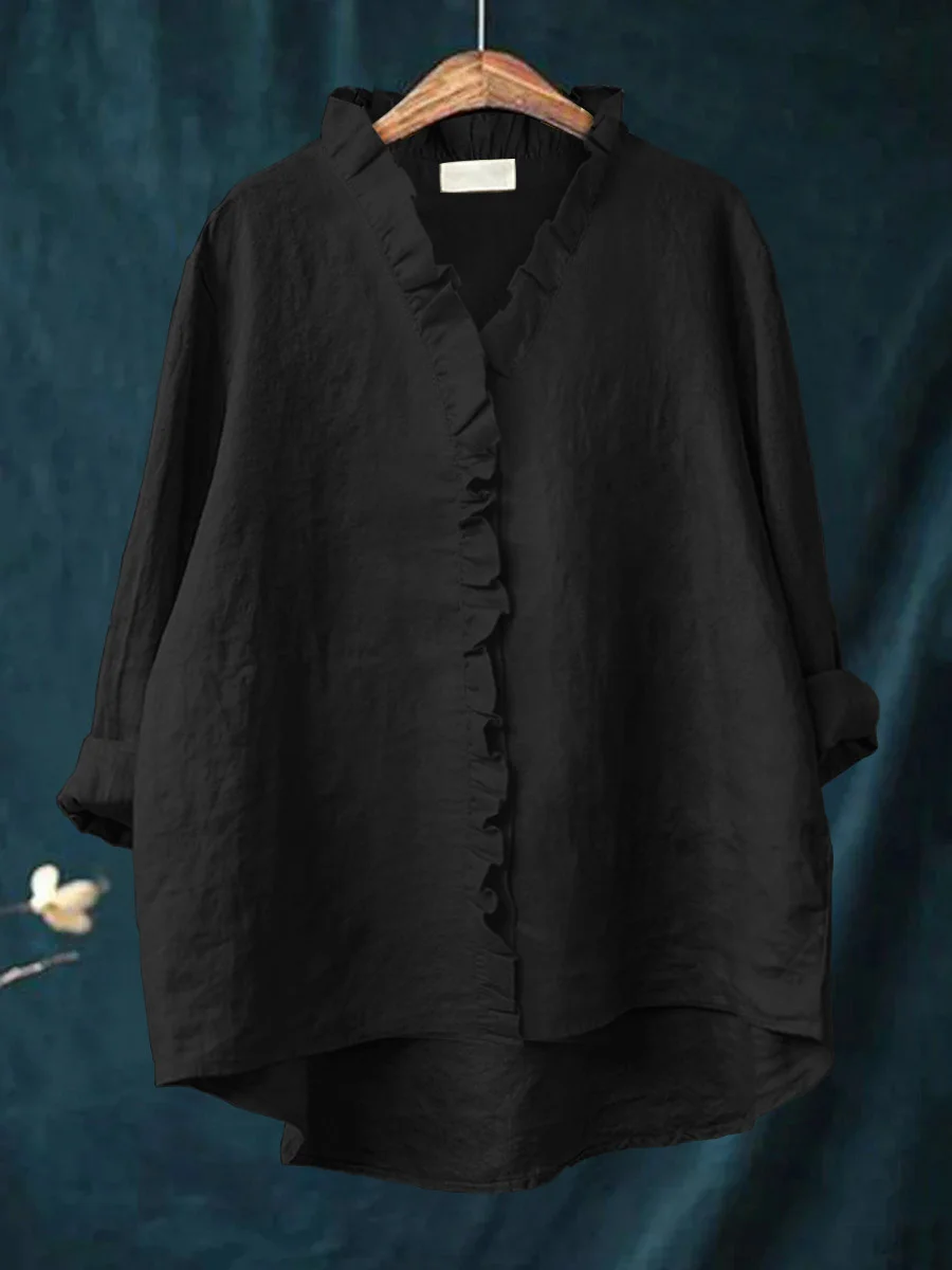 Maribel | Blouse Douce à Volants - pour un Réel Confort