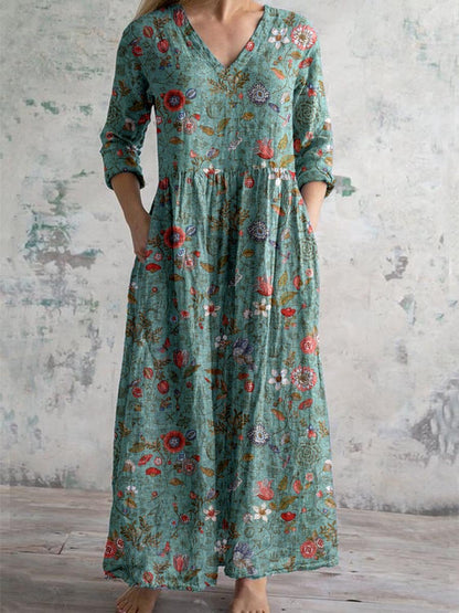 Elsie | Robe Vintage Décontractée avec Poches